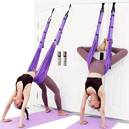 Universal Yoga Stretching Strap with Door Anchor