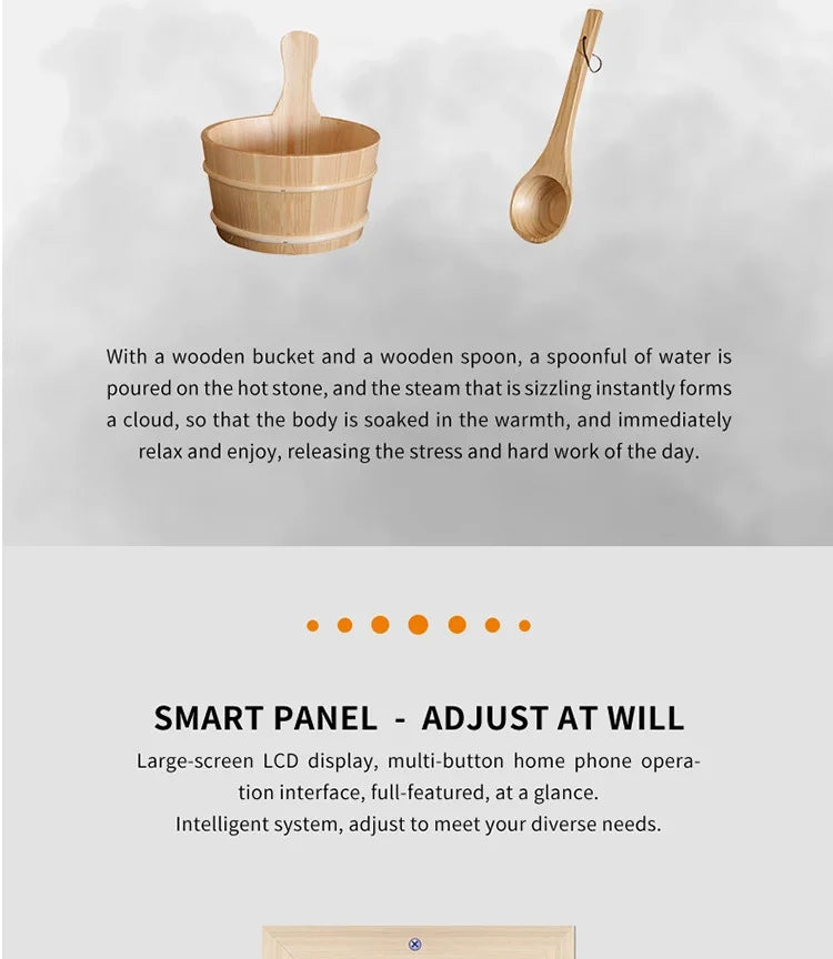 Solid Wood Ssequoia 4 - People Outdoor Sauna Room