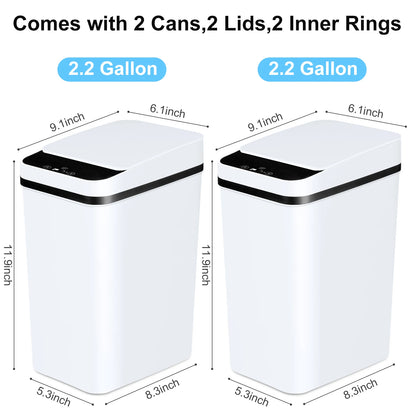 Bathroom Automatic Trash Cans Touchless Motion Sensor