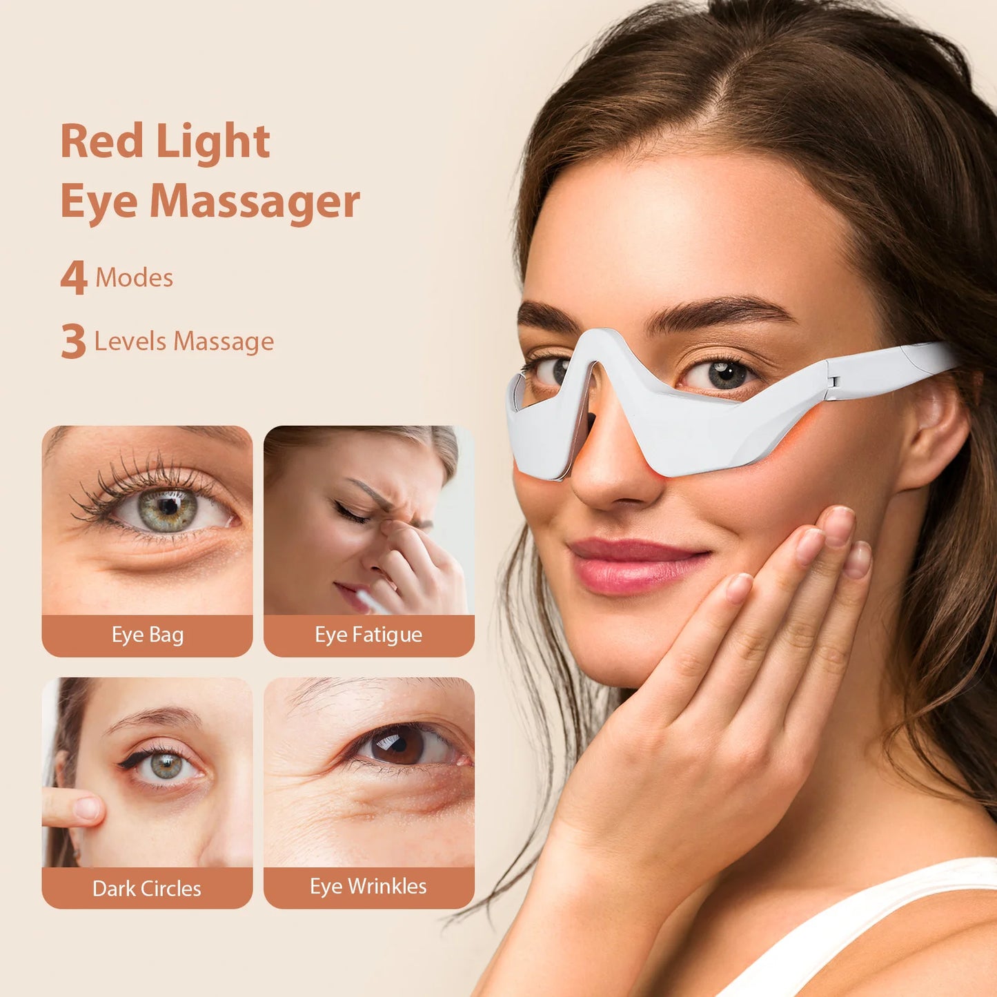 3D Eye Massager Anti-Aging Device EMS Stimulation