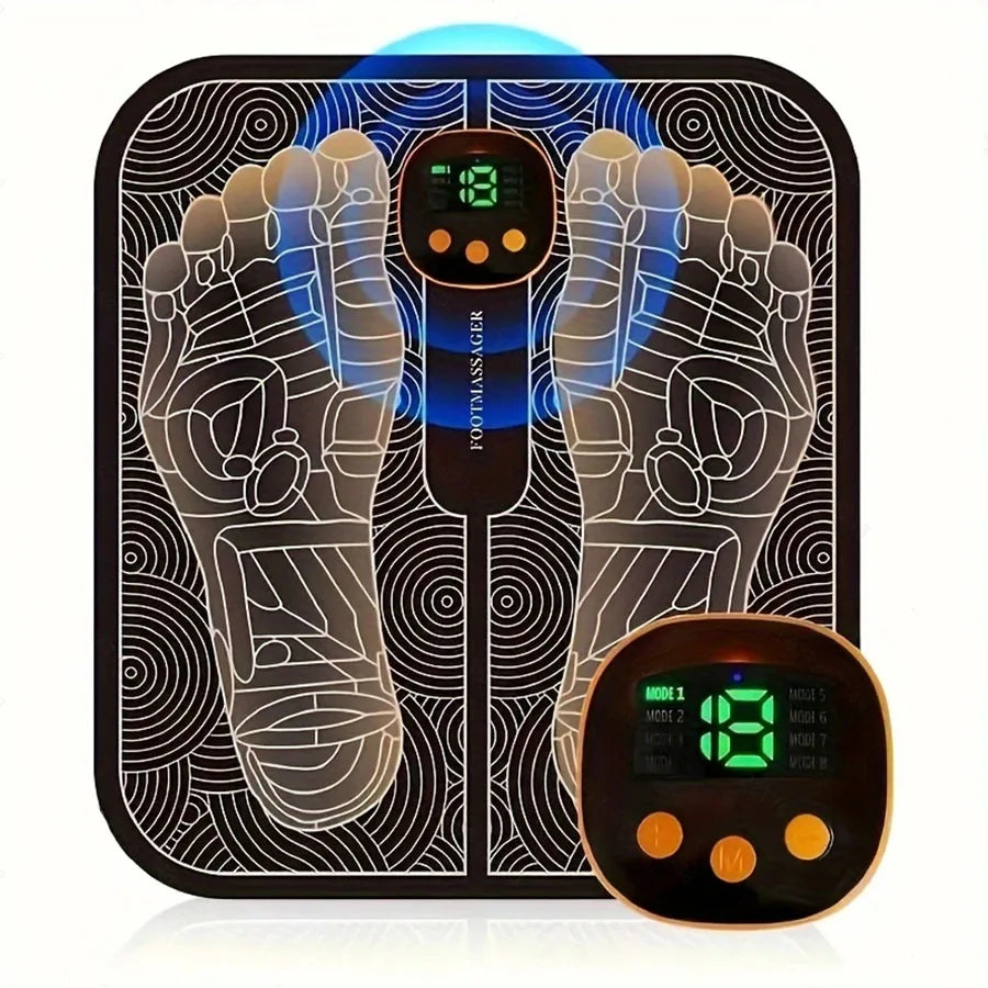 EMS Foot Massager for Muscle Relaxation LCD