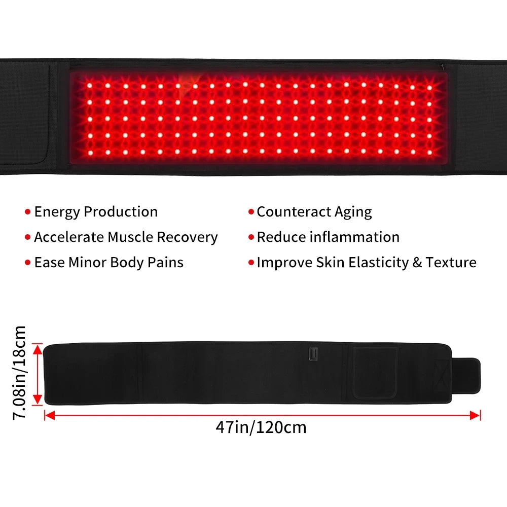 Red Light Therapy Belt - Back Pain Relief System