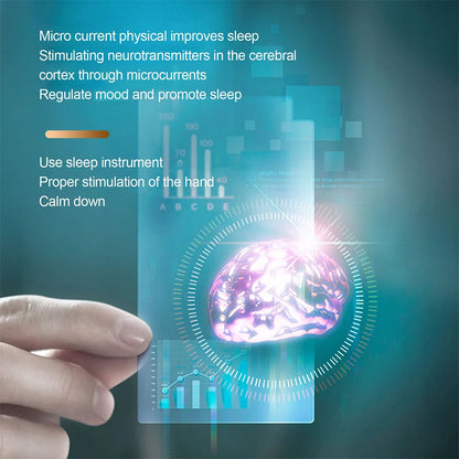 Handheld Micro-Current Instrument for Insomnia Brain Massage