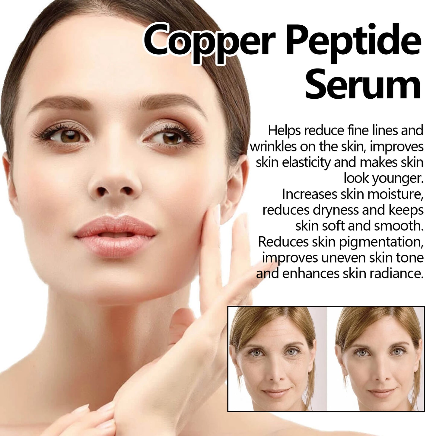 Copper Peptide Facial Serum Moisturizing Firming Oil