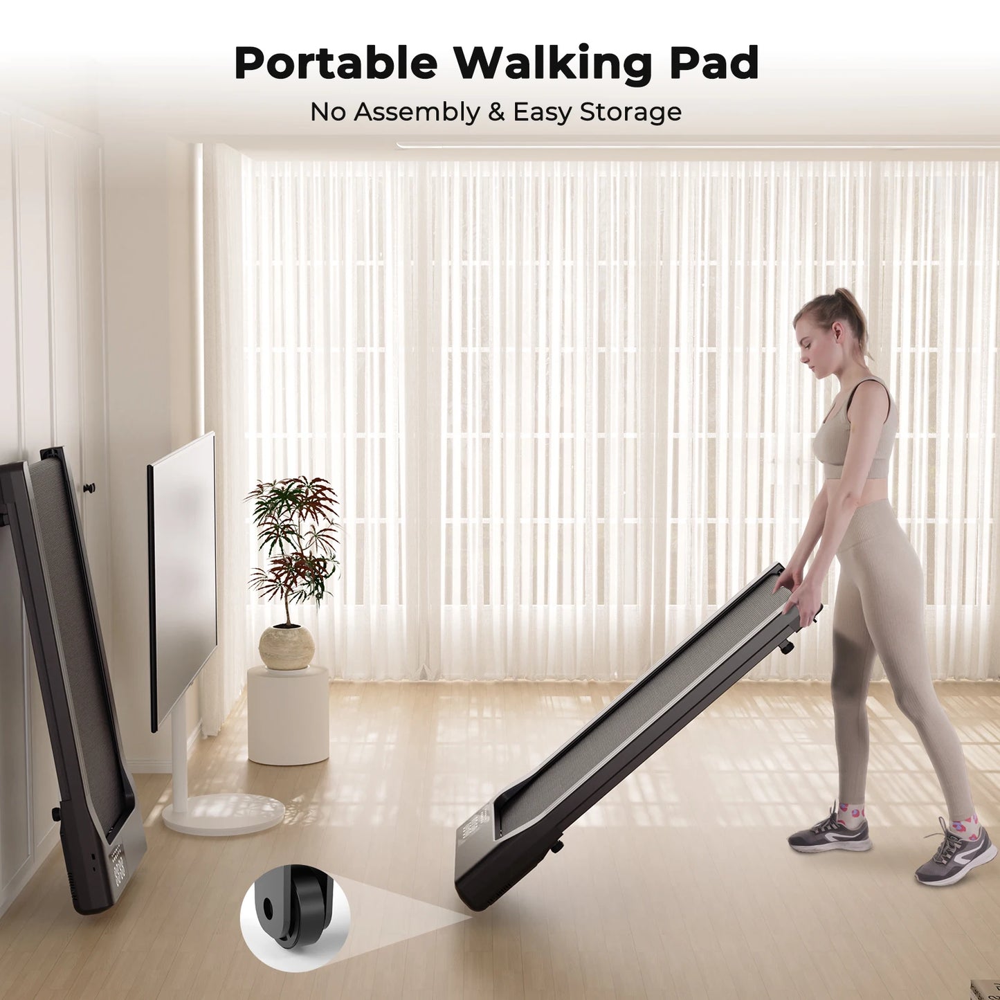 Remote Control LCD Display Adjustable Speed Treadmill