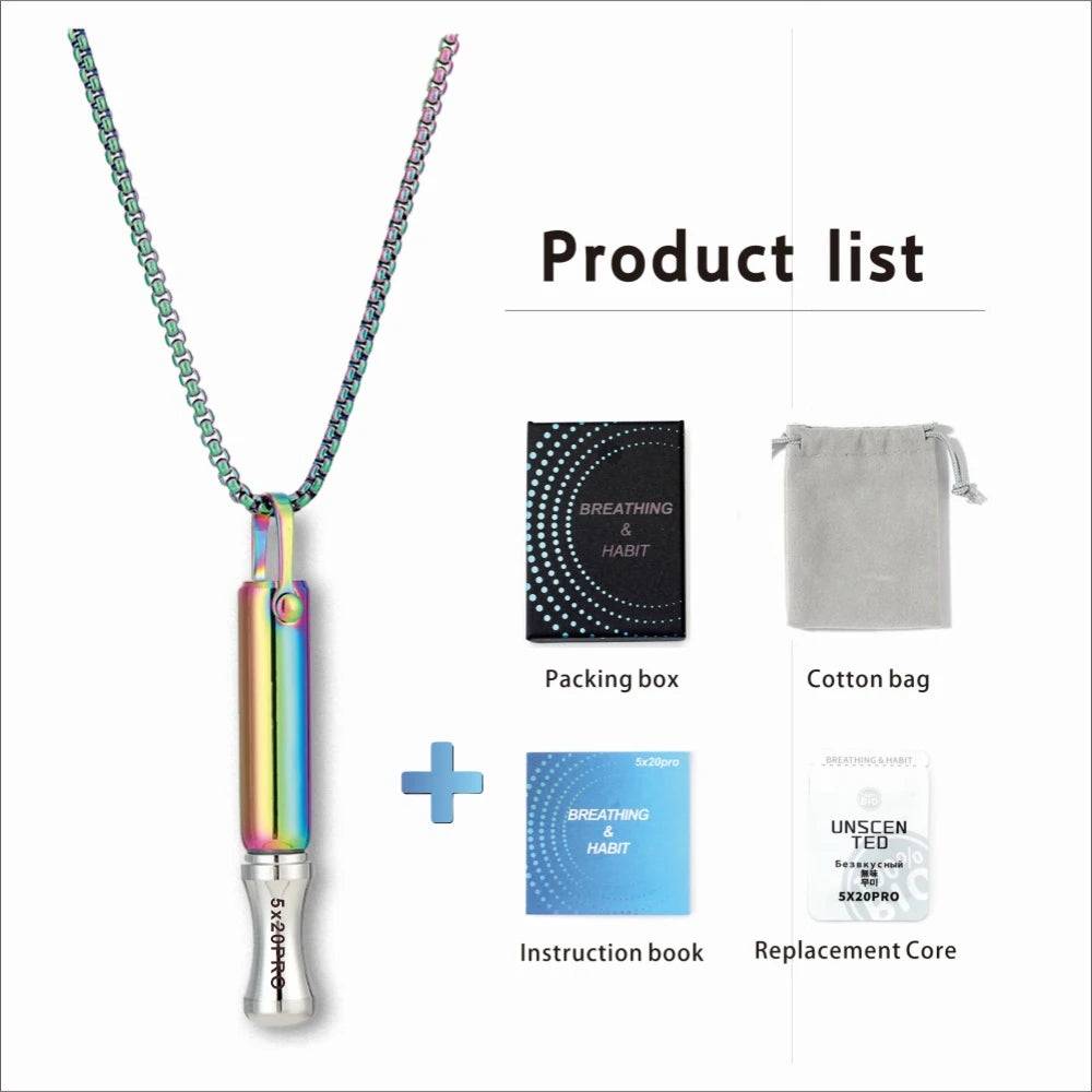 Breathing Anxiety Relief Necklace - Mindfulness