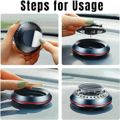 Aromatherapy Solar Auto Rotating Car Air Freshener