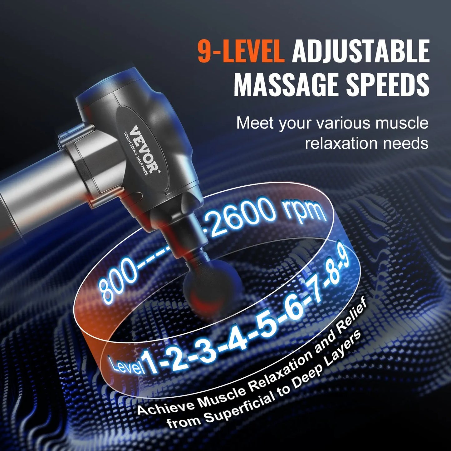 Massage Gun Deep Tissue Massage 9 Speeds