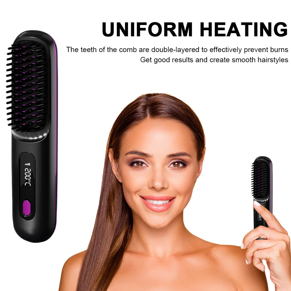 Cordless Hair Straightener Portable