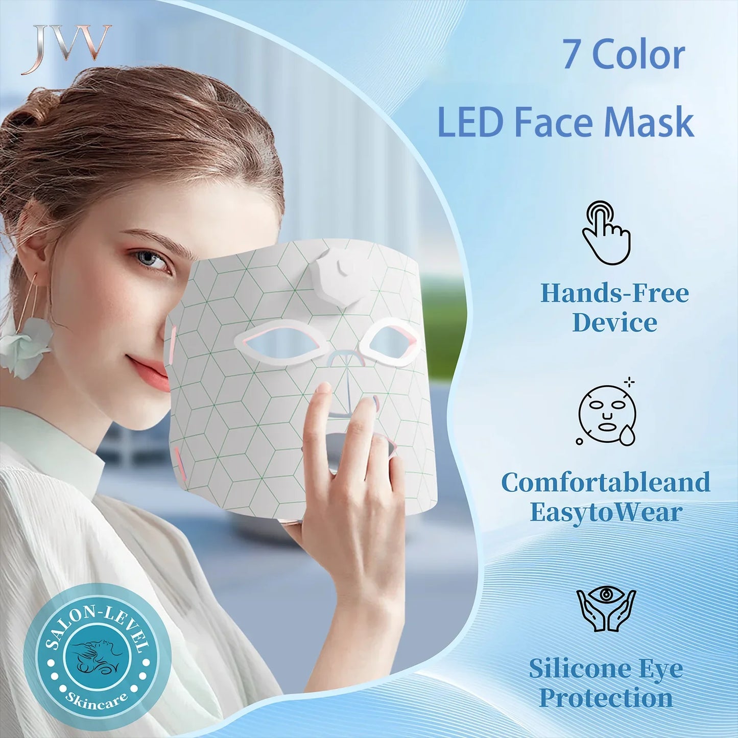 Portable 7 Colors Red Light Therapy Mask