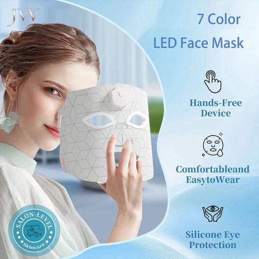 Portable 7 Colors Red Light Therapy Mask
