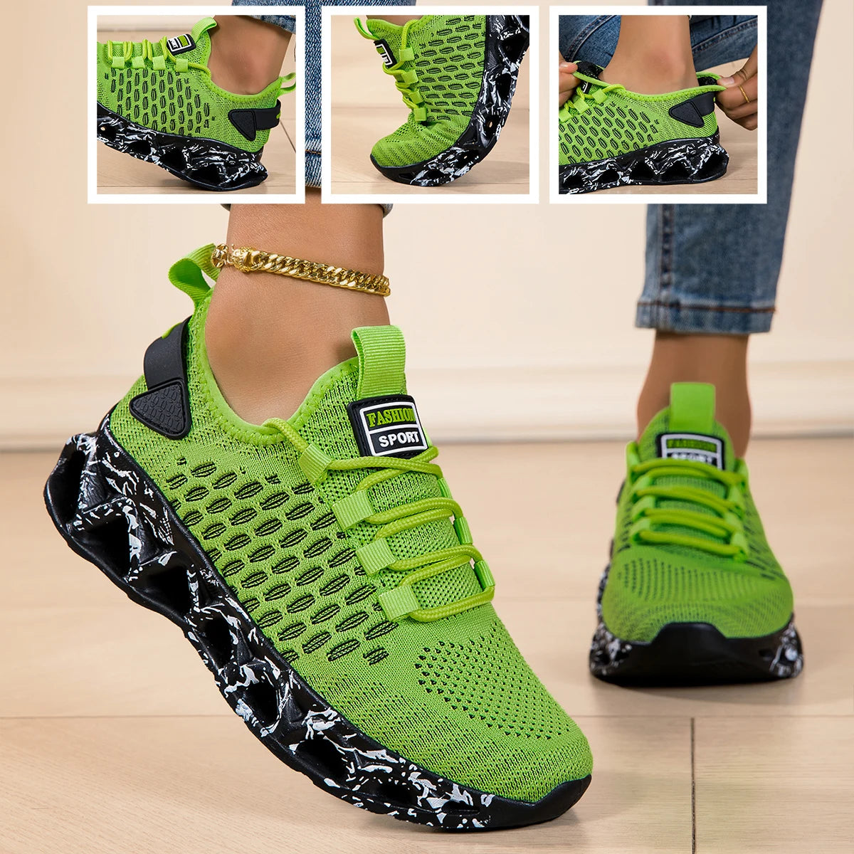 Running shoes for men / women, lightweight mesh, breathable and comfortable