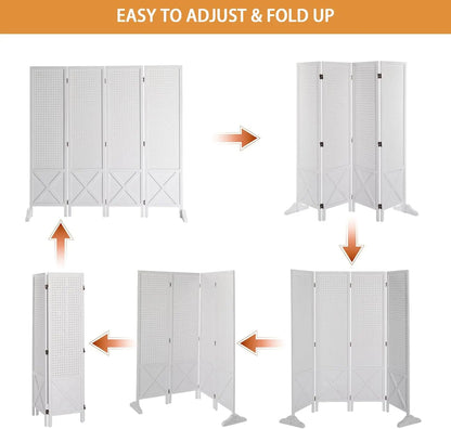 Freestanding Pegboard , 5 FT Room Divider