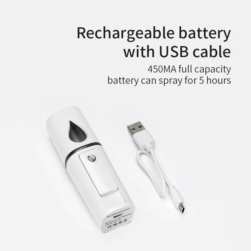 Nano Cold Spray Face Steamer Mini Portable