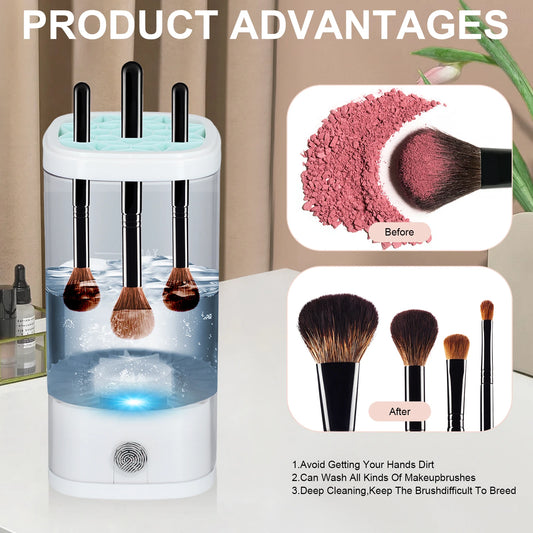 3 In 1 Electric Makeup Brush Cleaner