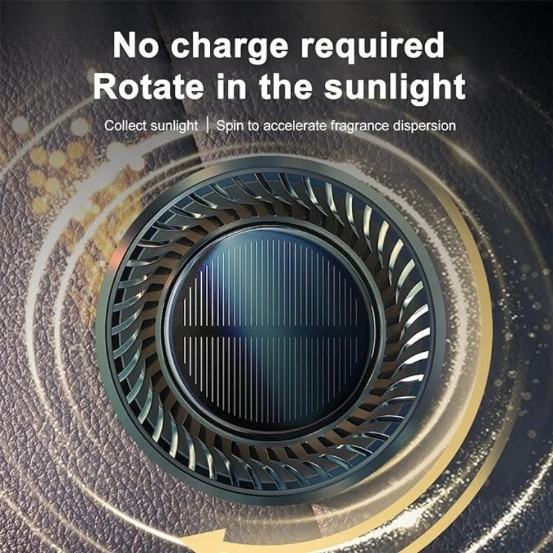 Aromatherapy Solar Auto Rotating Car Air Freshener