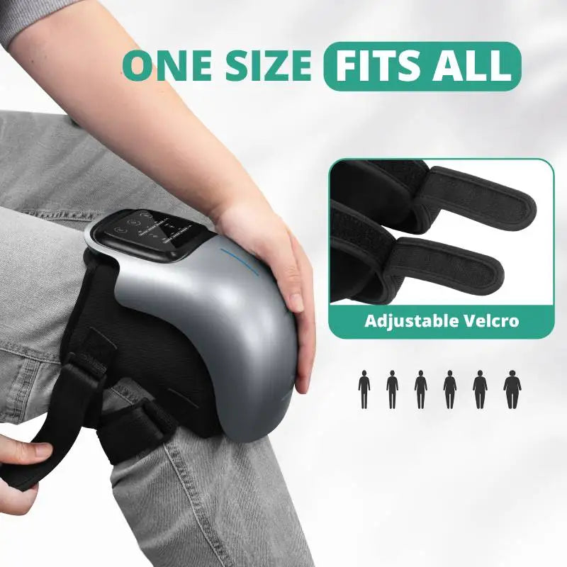 Cordless Knee Massager - 3 Heat - 3 Vibration Levels