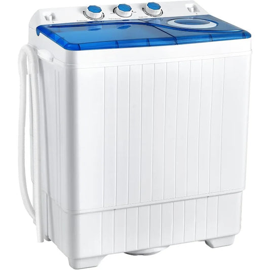 Portable Washing Machine, Twin Tub 26lbs Capacity Laundry Washer