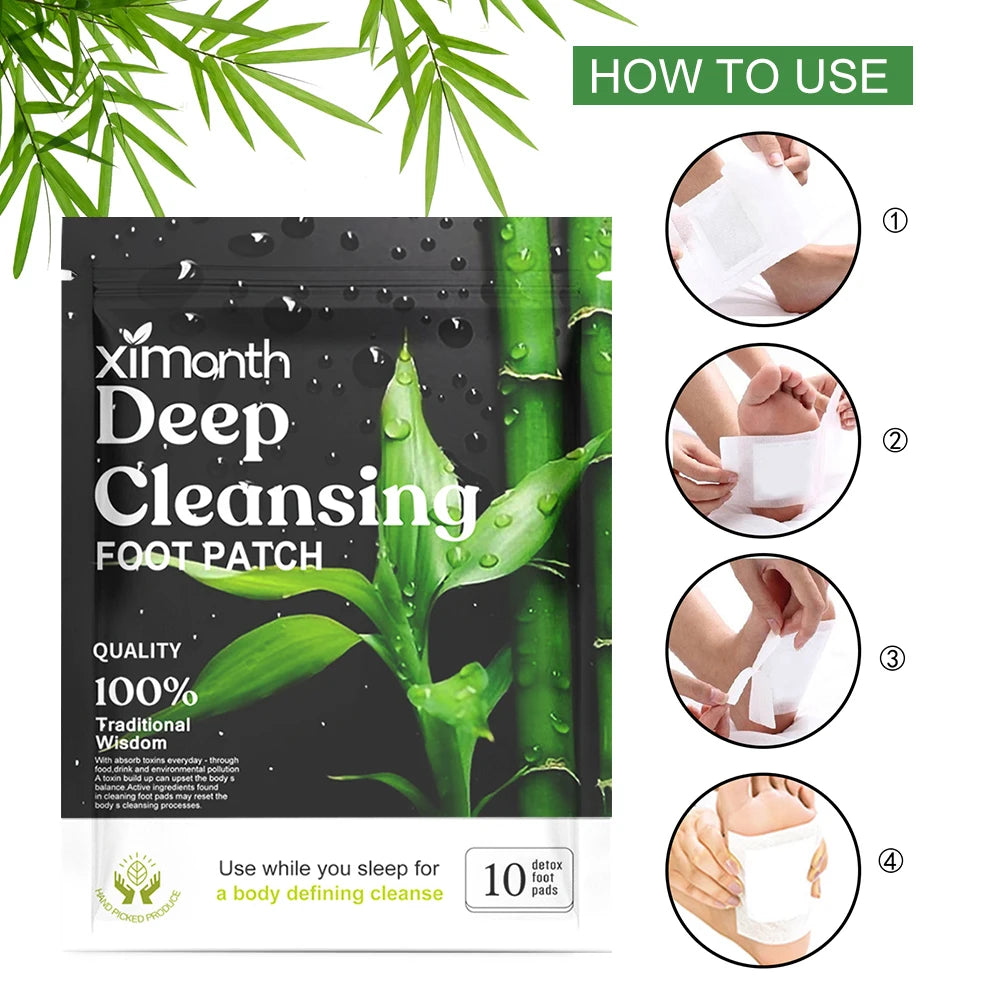 10-100P Detox Foot Patches Stress Relief