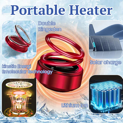 Portable Molecular Heater Solar Powered Windshield Defroster