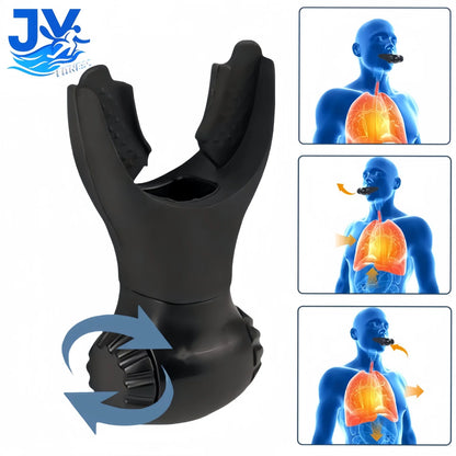Breather's Trainer with Adjustable Inspiratory/Expiratory Vibration Fitness