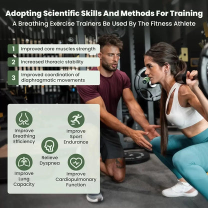 Breather Trainer with Adustable Inspiratory/Expiratory Vibration Fitness