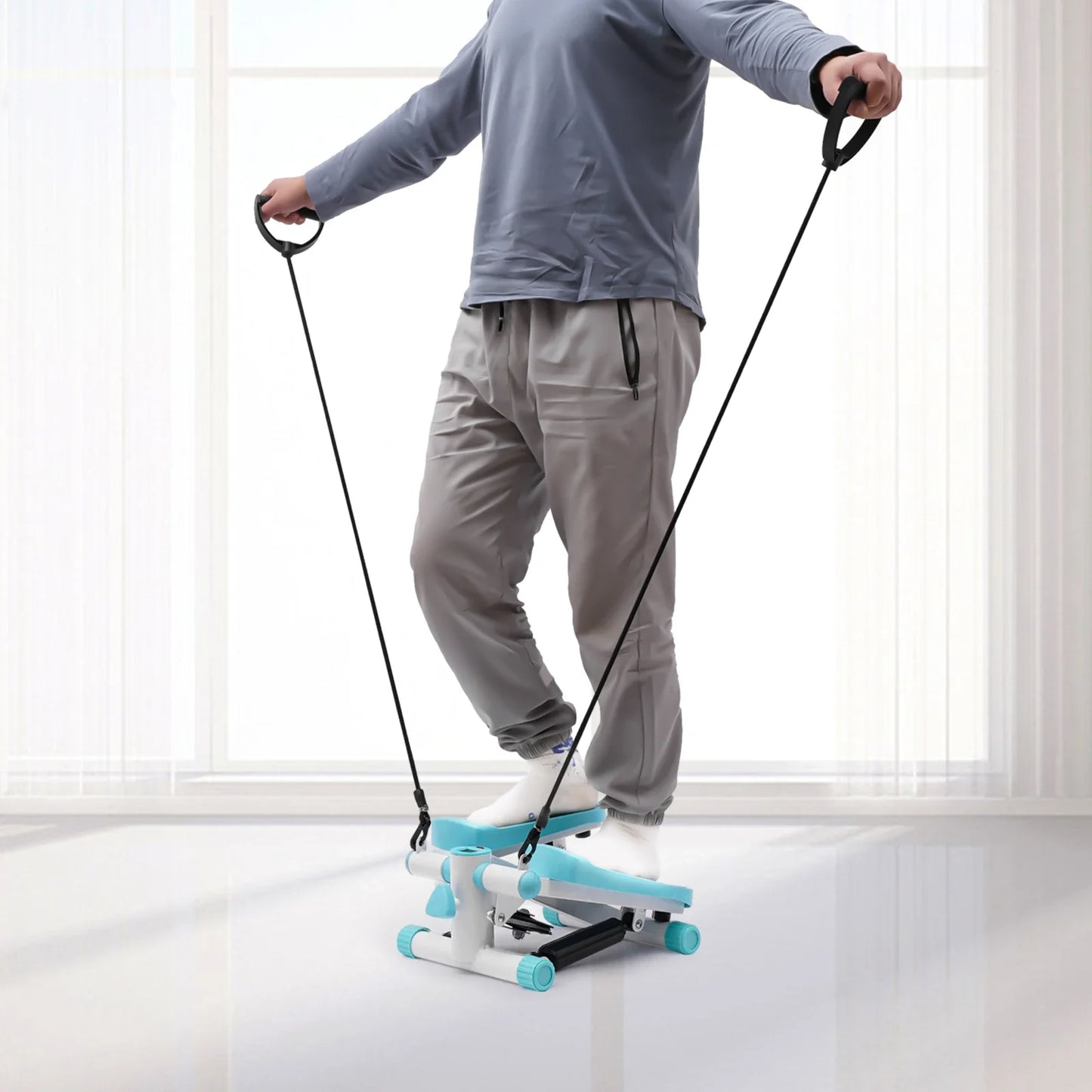 Stepper Exercise Machine with Resistance Bands